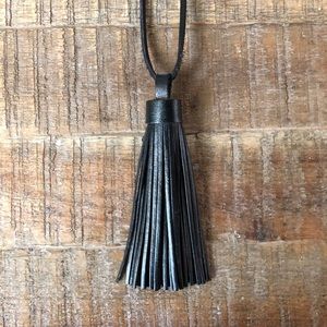 Madewell Black Tassel Necklace